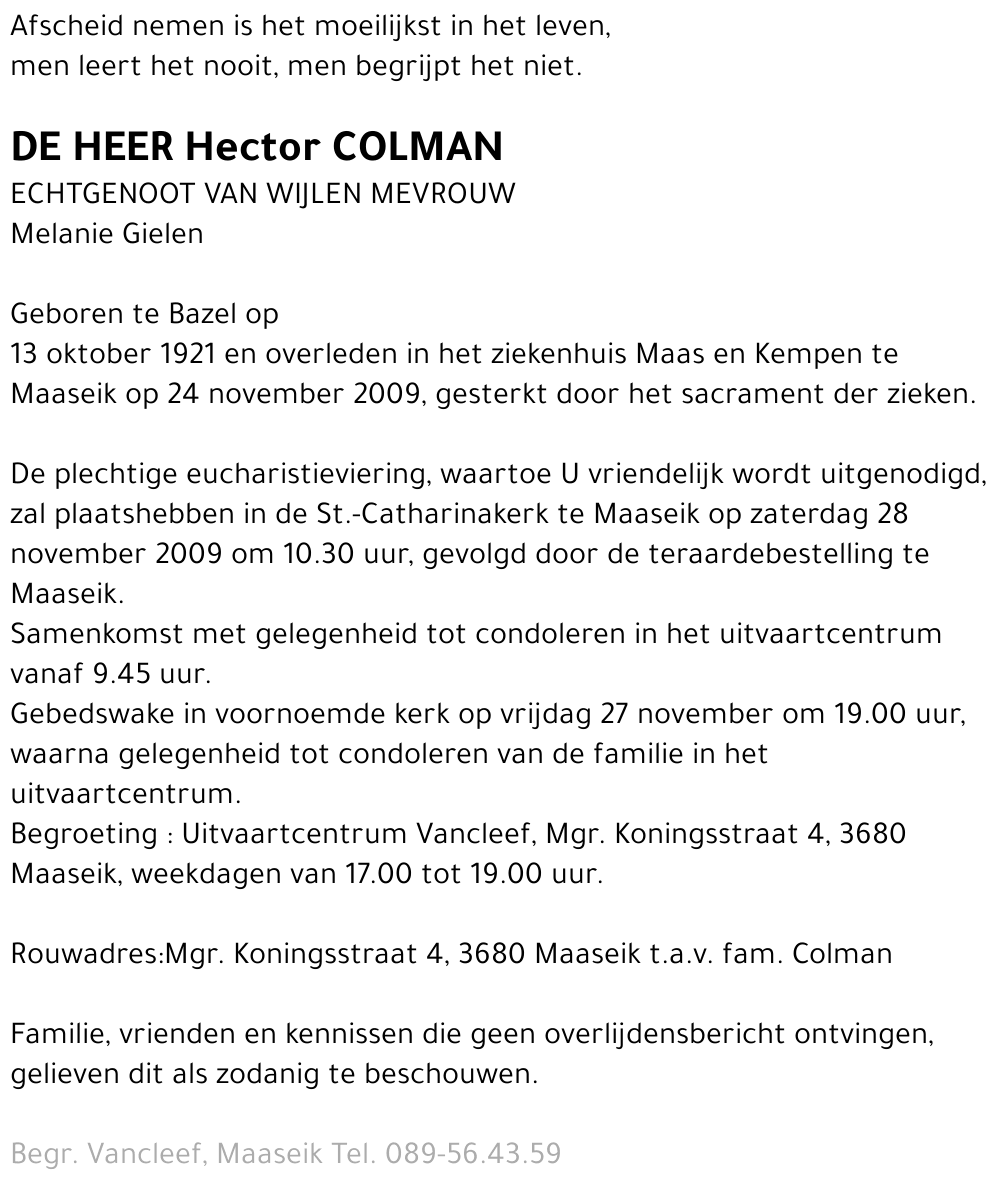 Hector Colman
