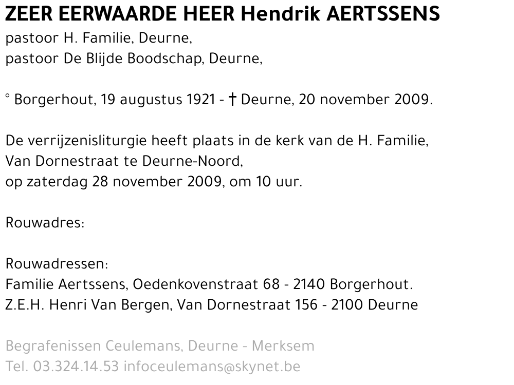 Hendrik AERTSSENS
