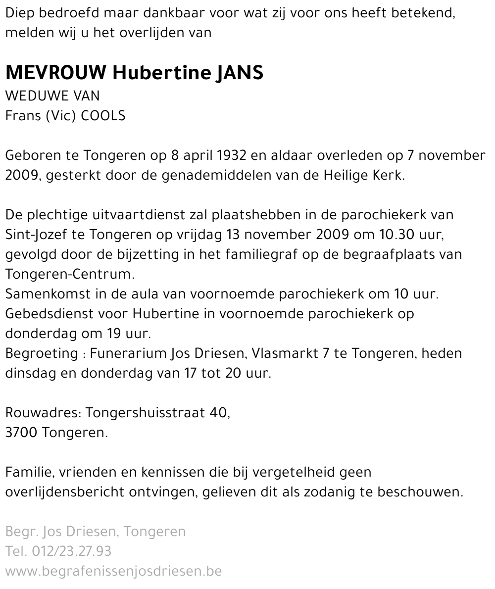 Hubertine Jans
