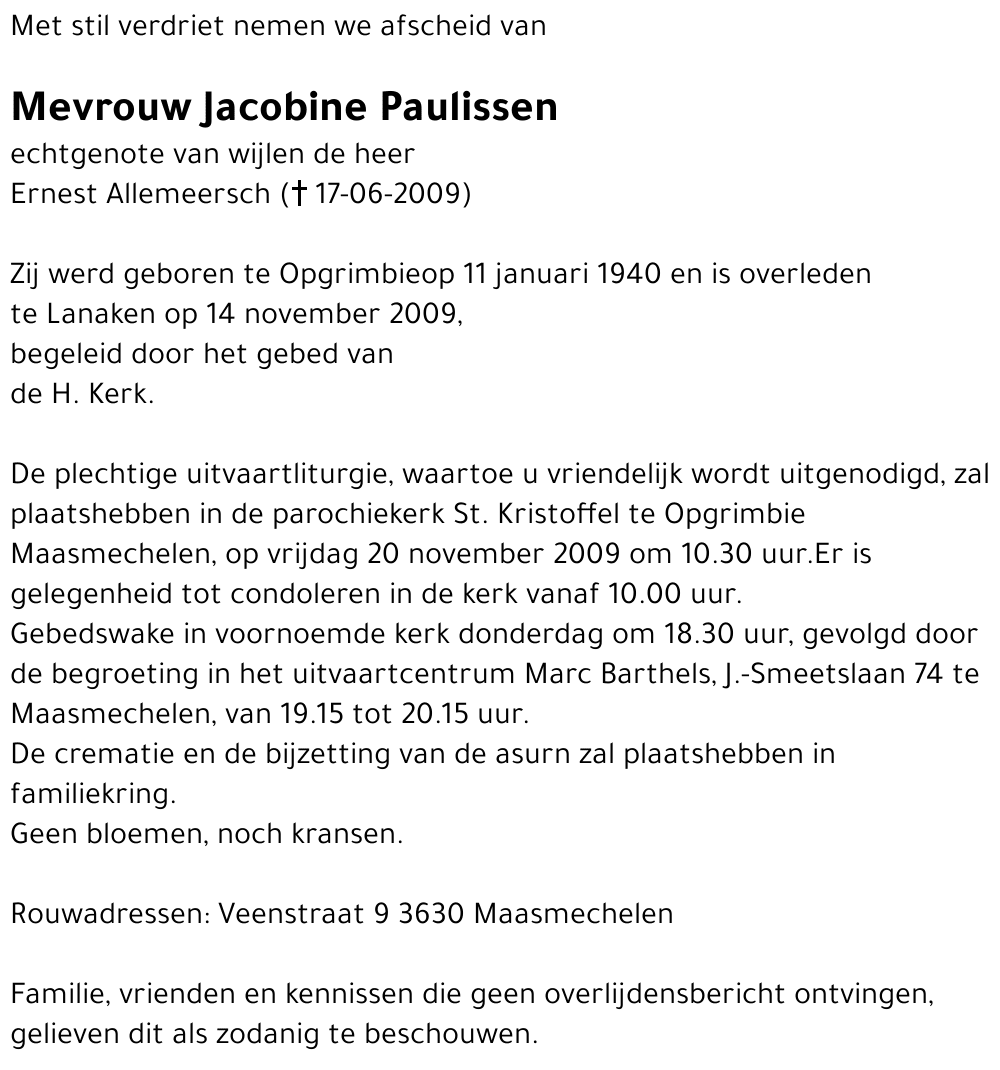 Jacobine Paulissen