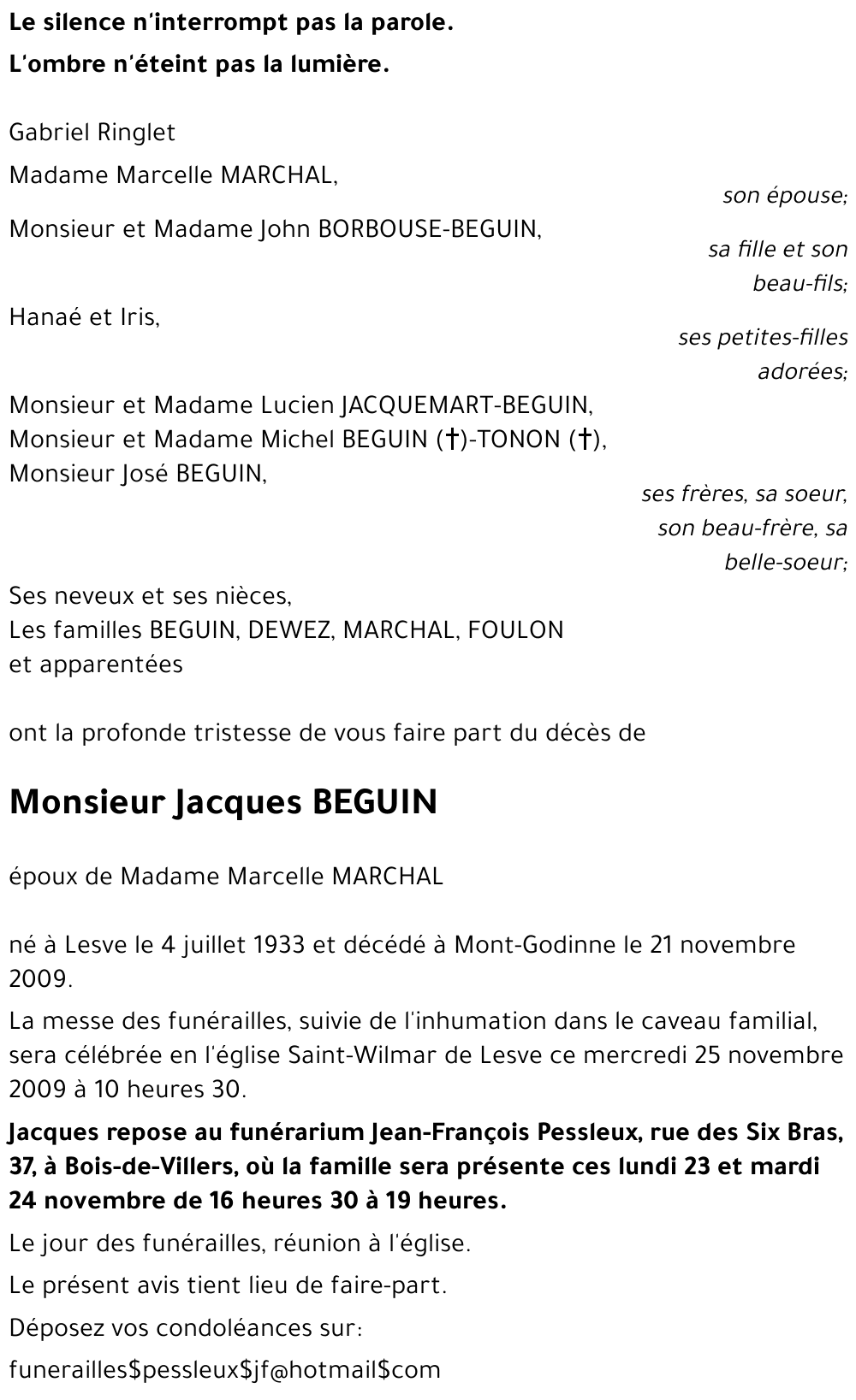 Jacques BEGUIN