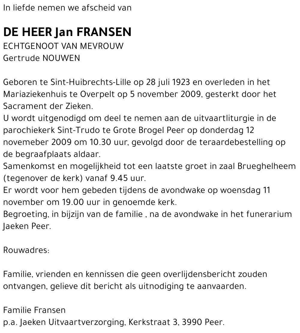 Jan Fransen