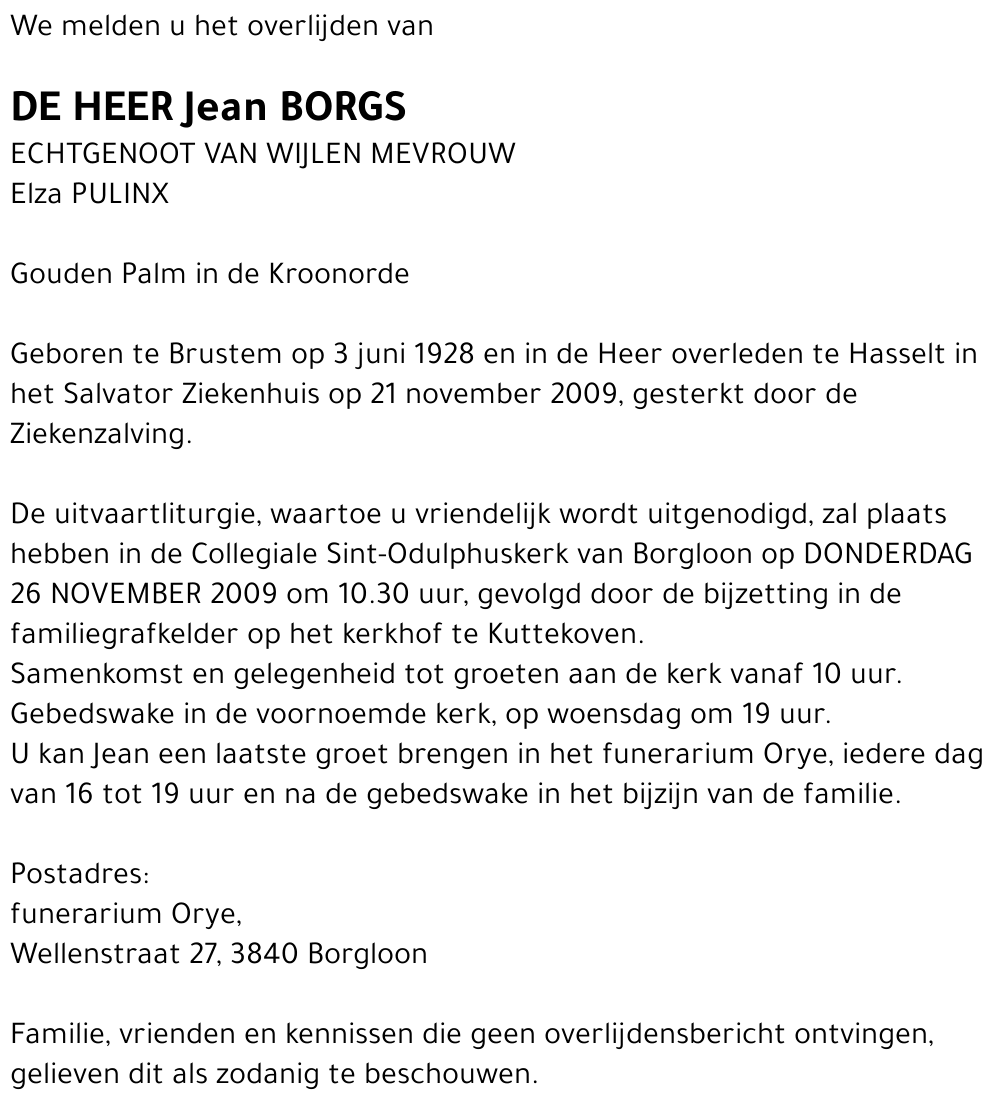 Jean BORGS