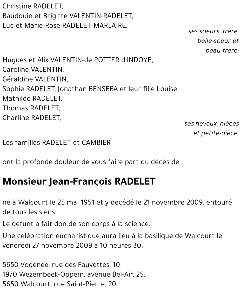 Jean-François RADELET