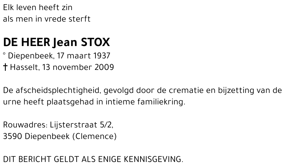 Jean Stox