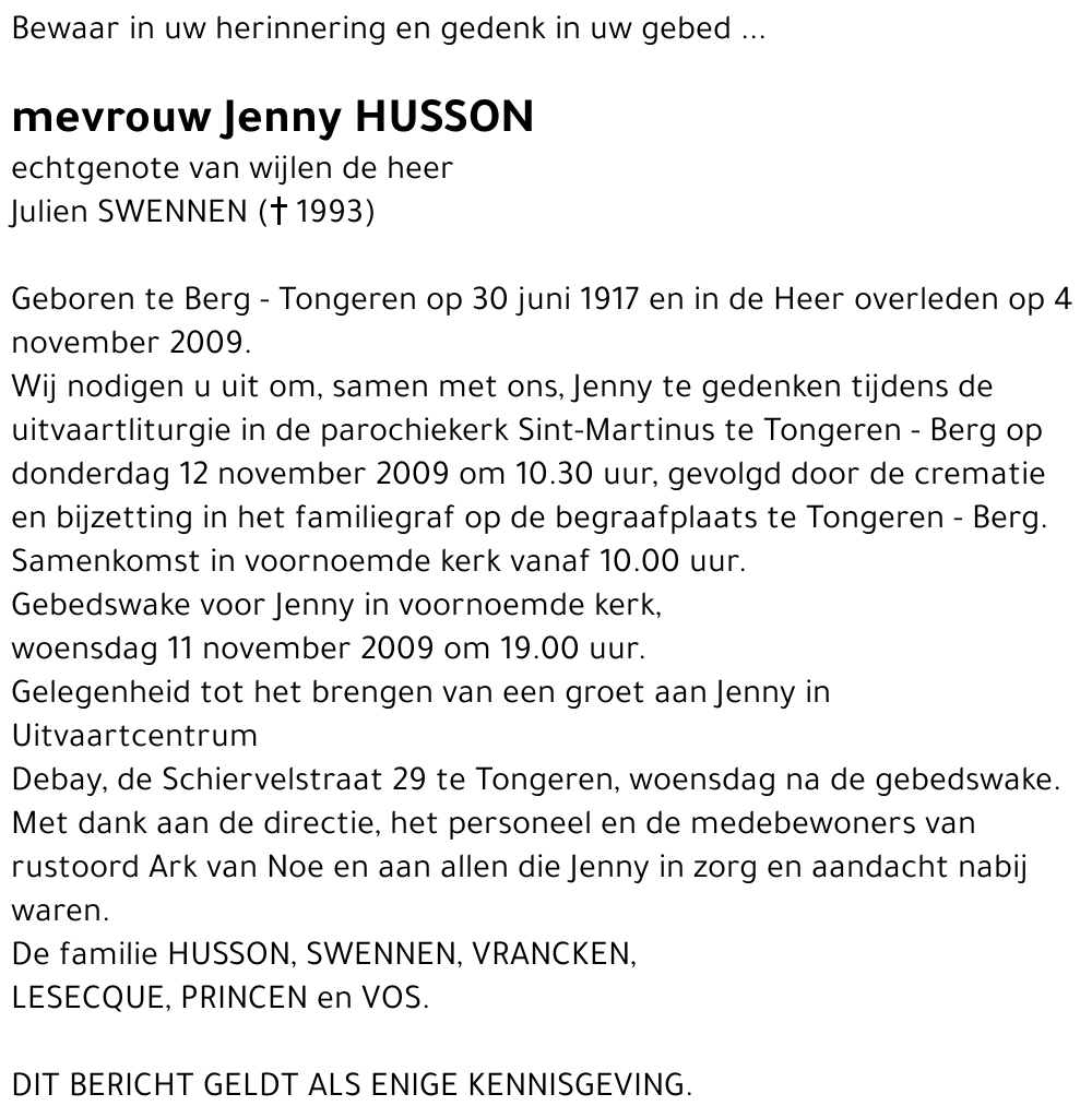 Jenny Husson