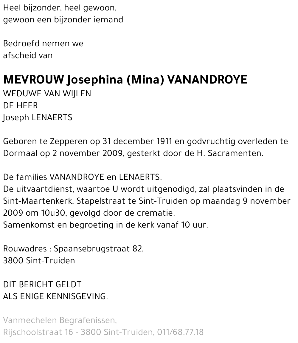 Josephina Vanandroye