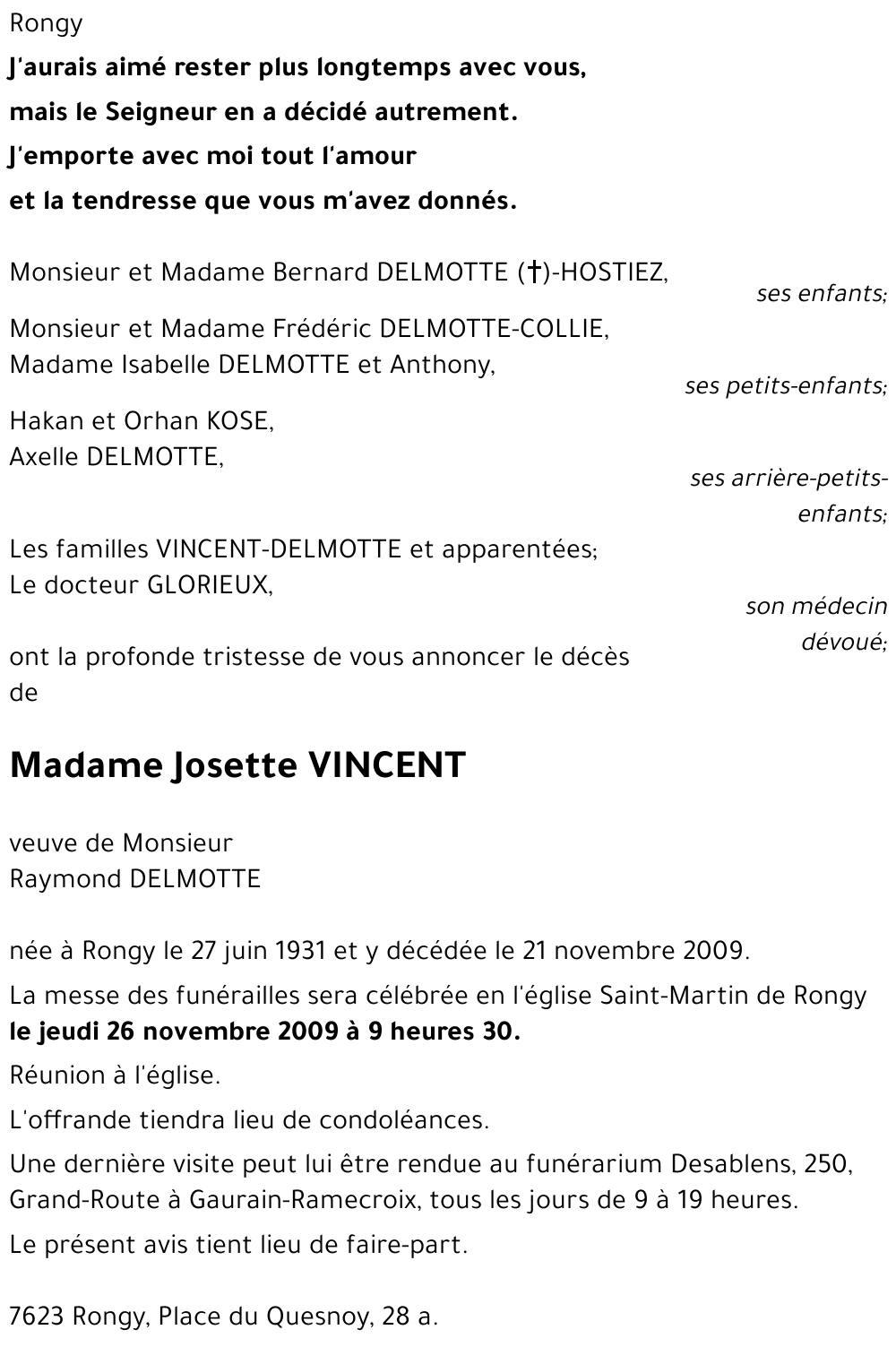 Josette VINCENT