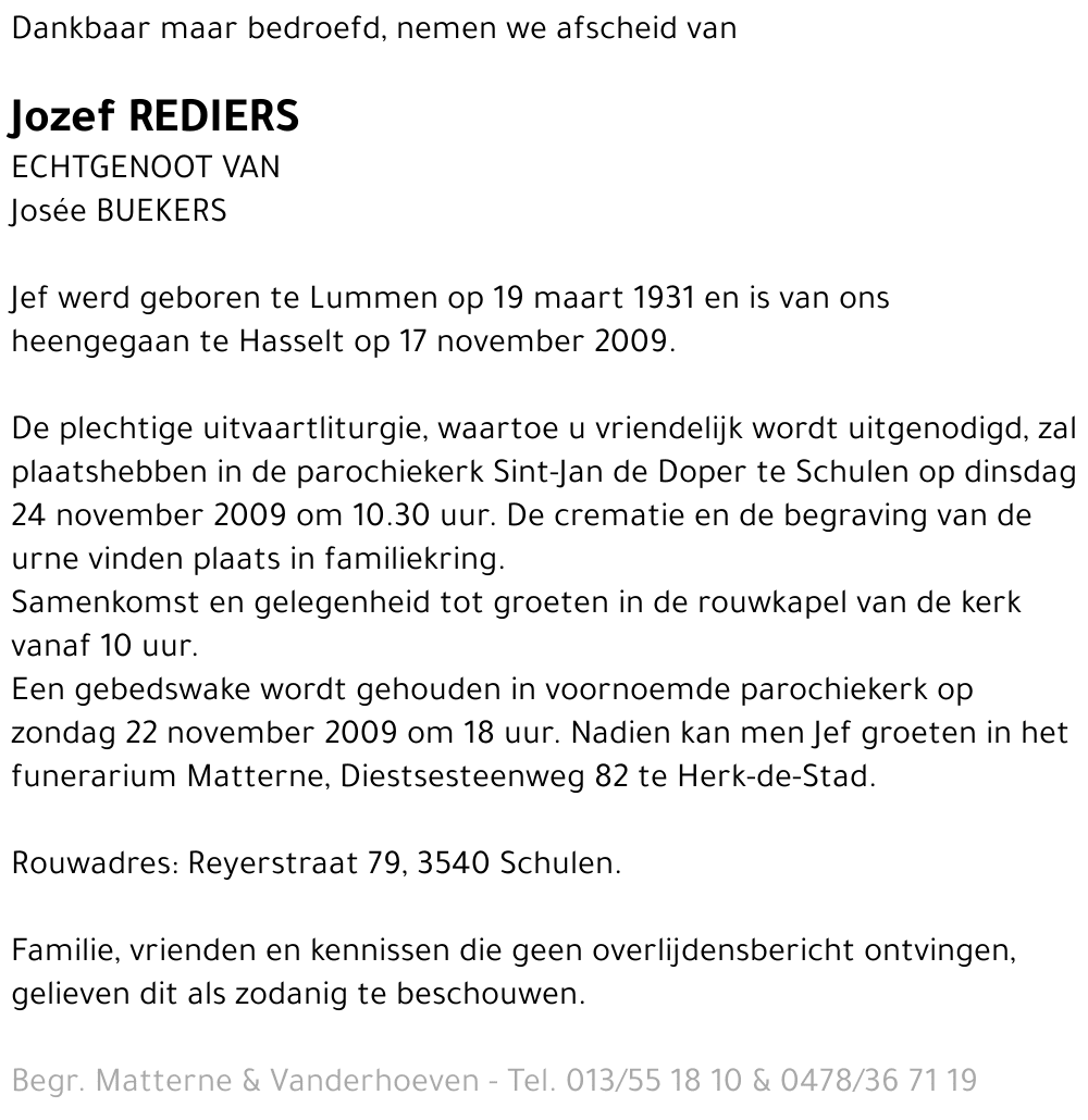 Jozef Rediers