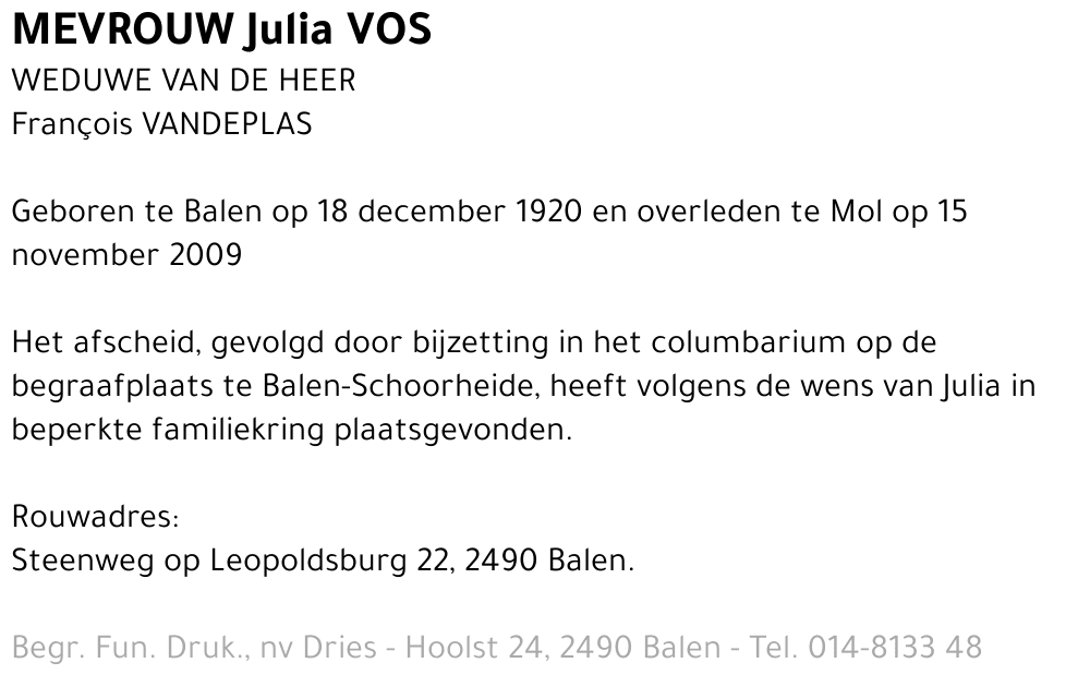 Julia Vos