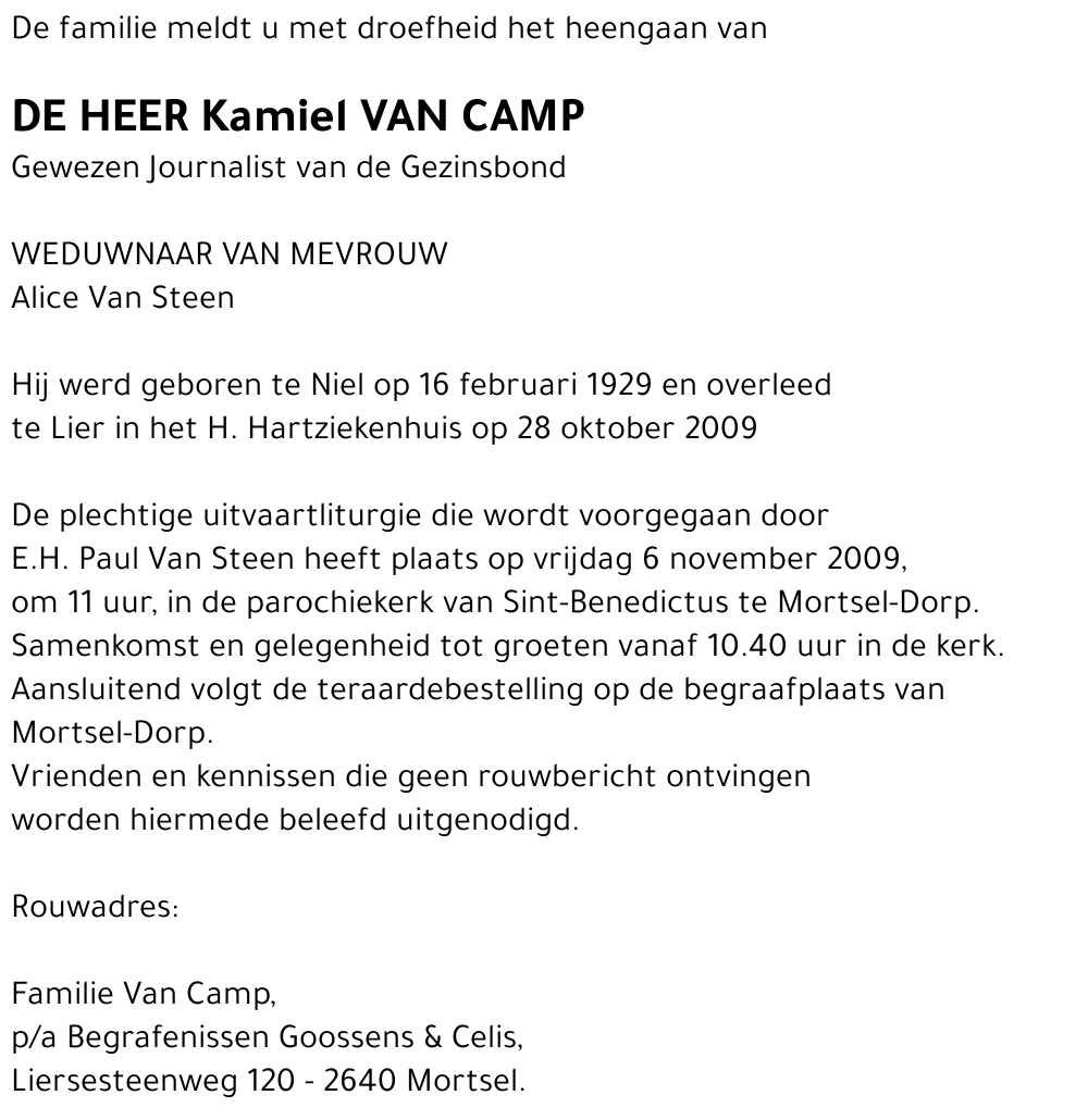 Kamiel Van Camp
