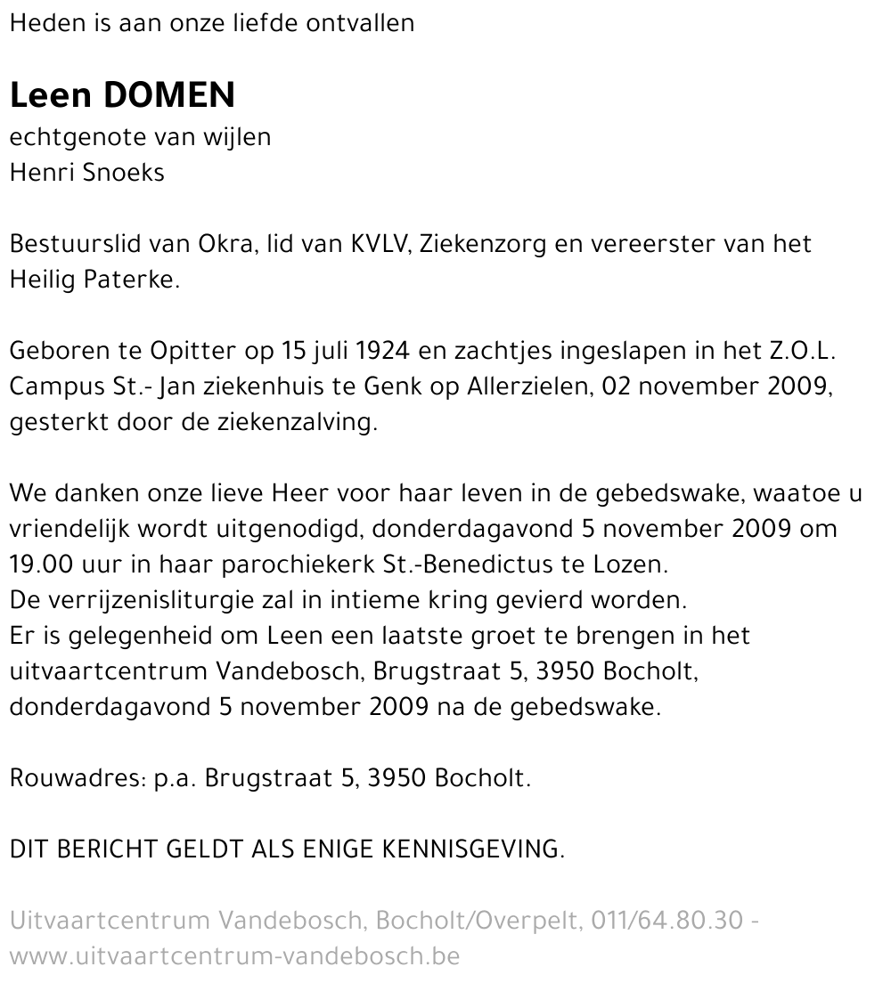 Leen Domen