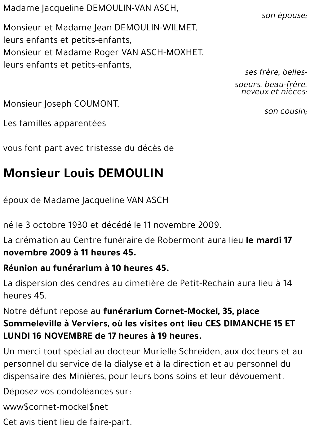 Louis DEMOULIN
