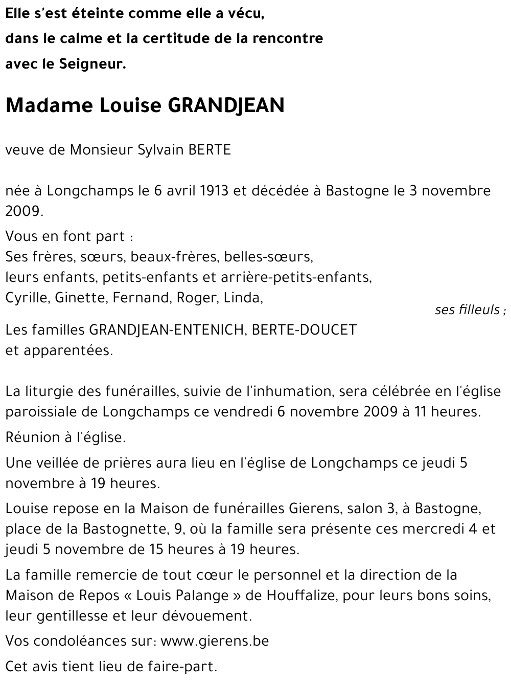 Louise GRANDJEAN