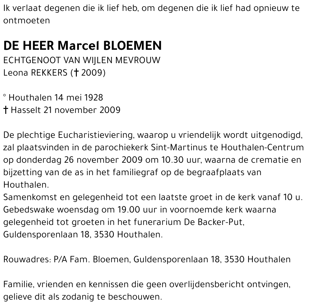 Marcel BLOEMEN