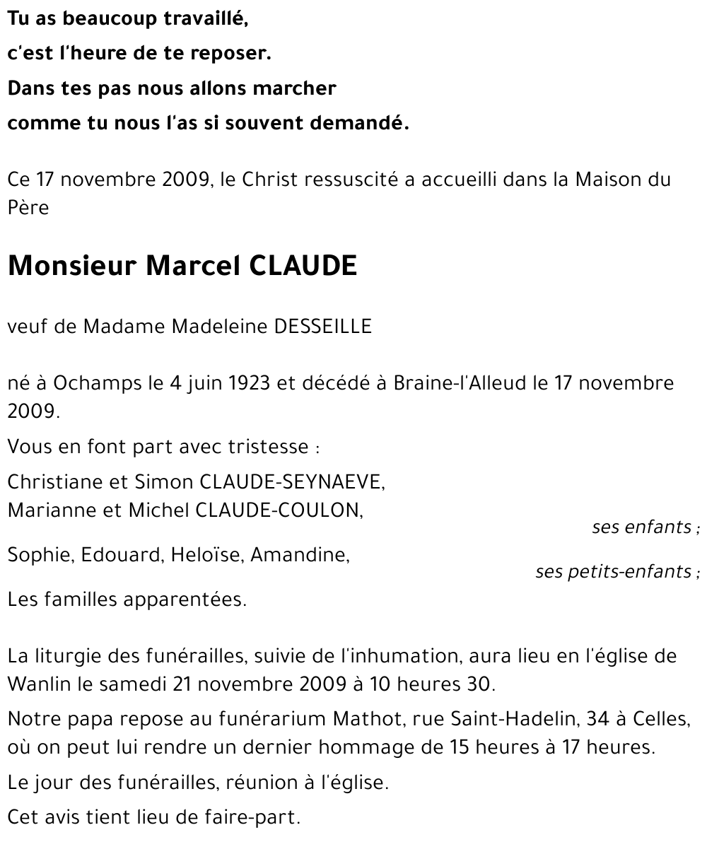 Marcel CLAUDE