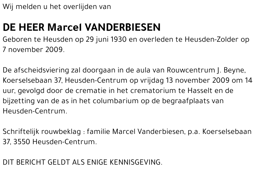 Marcel Vanderbiesen