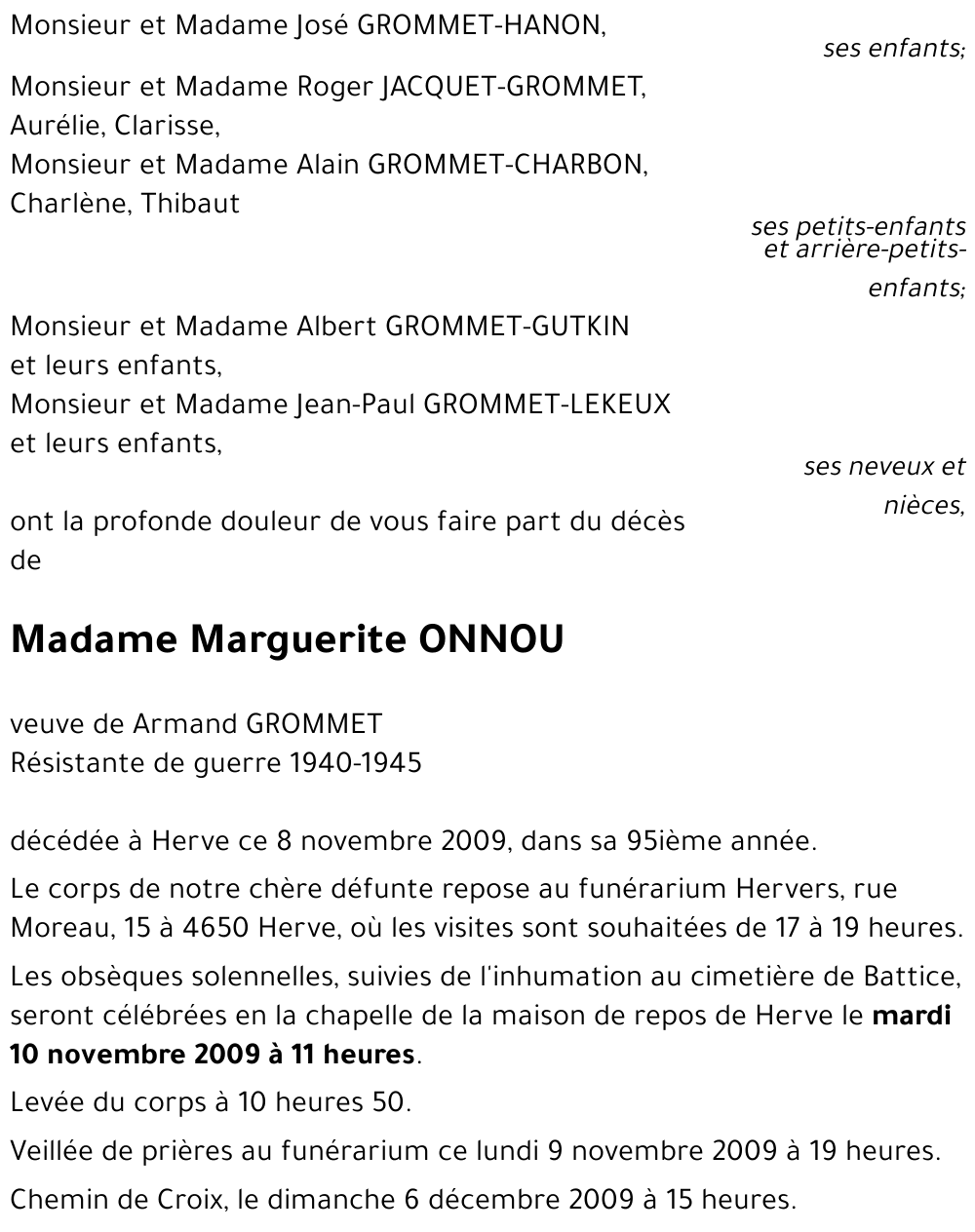 Marguerite ONNOU