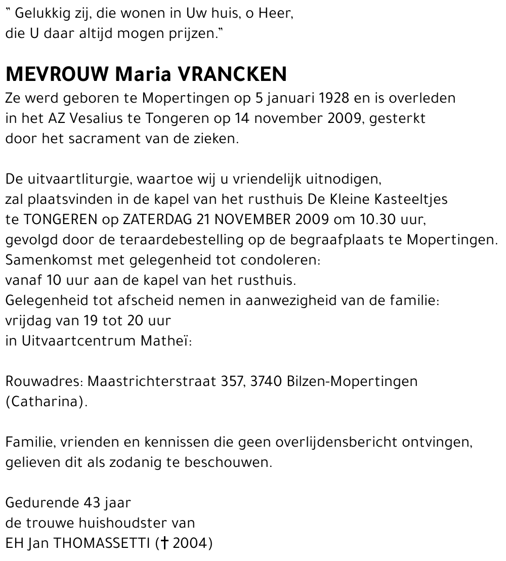 Maria Vrancken