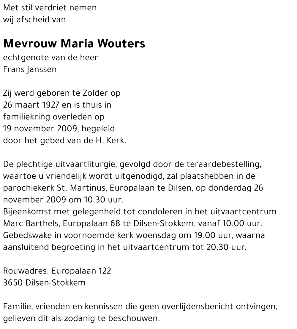 Maria Wouters
