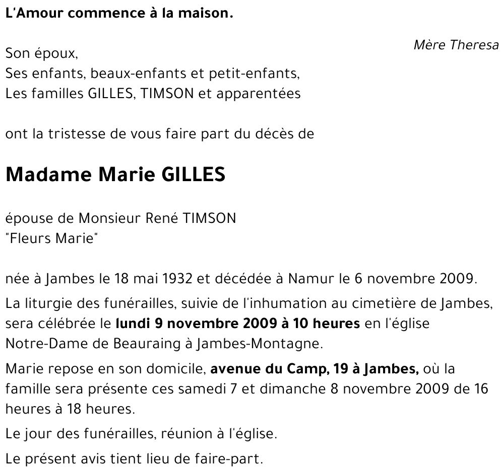 Marie GILLES