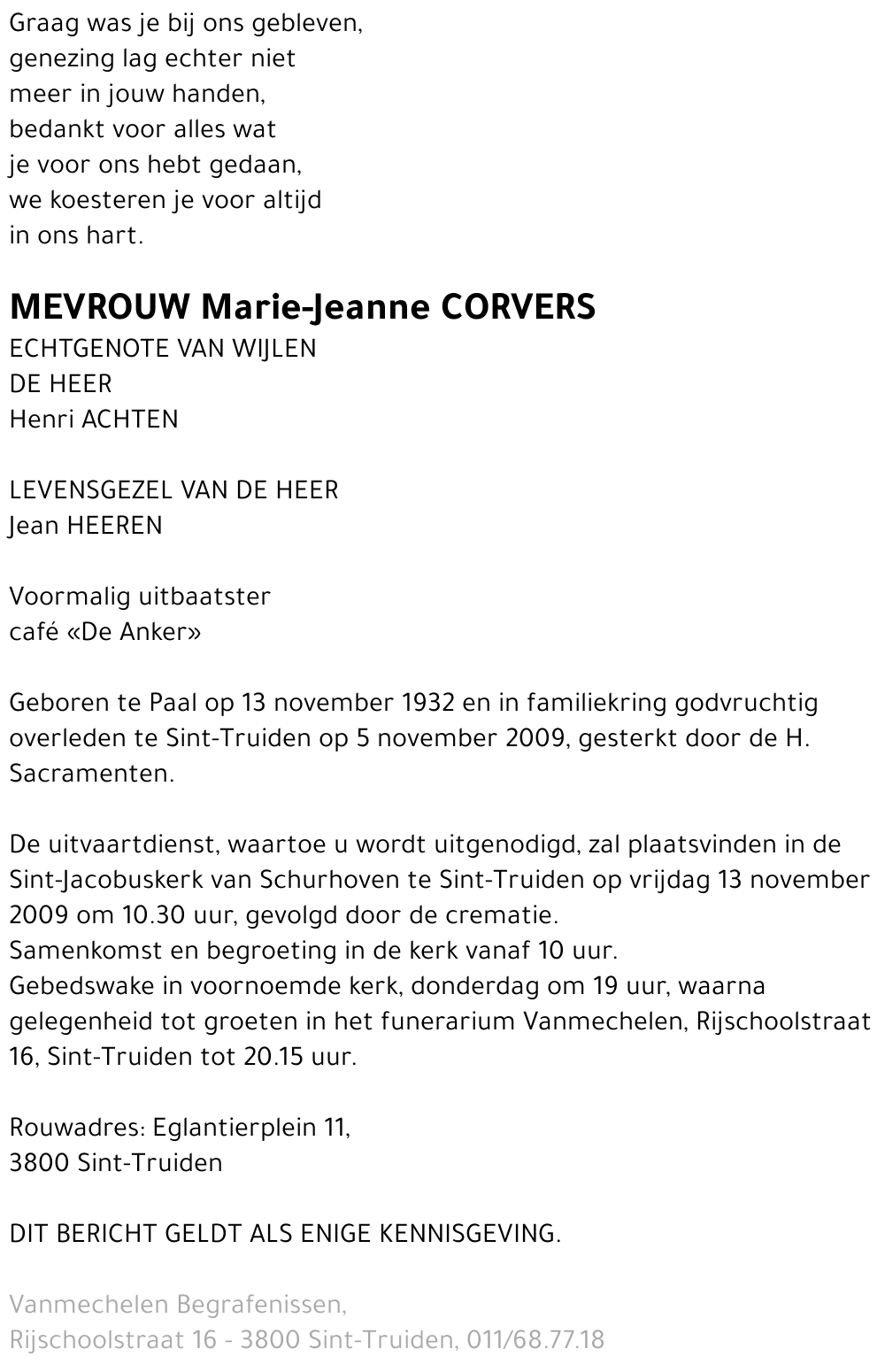 Marie-Jeanne Corvers