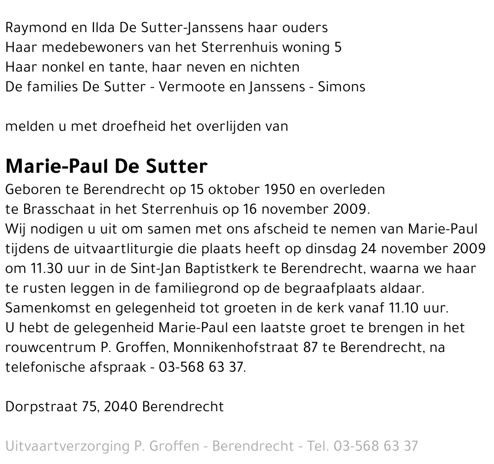 Marie-Paul De Sutter