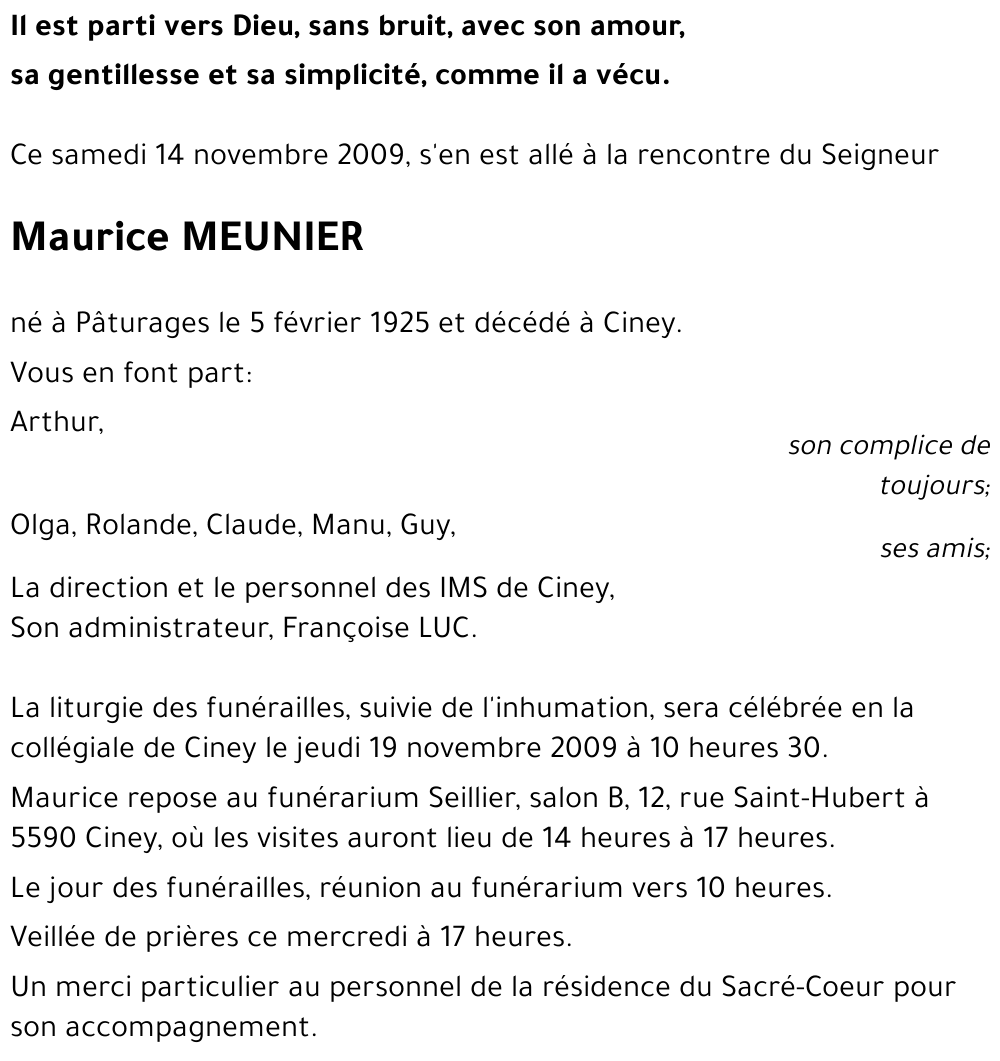 Maurice MEUNIER