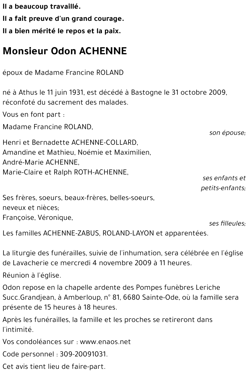 Odon ACHENNE