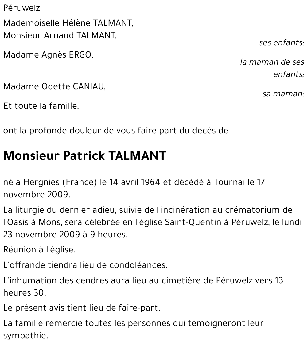 Patrick TALMANT