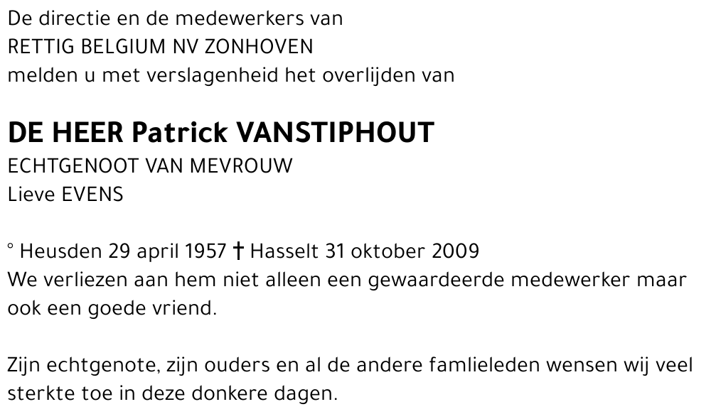 Patrick Vanstiphout