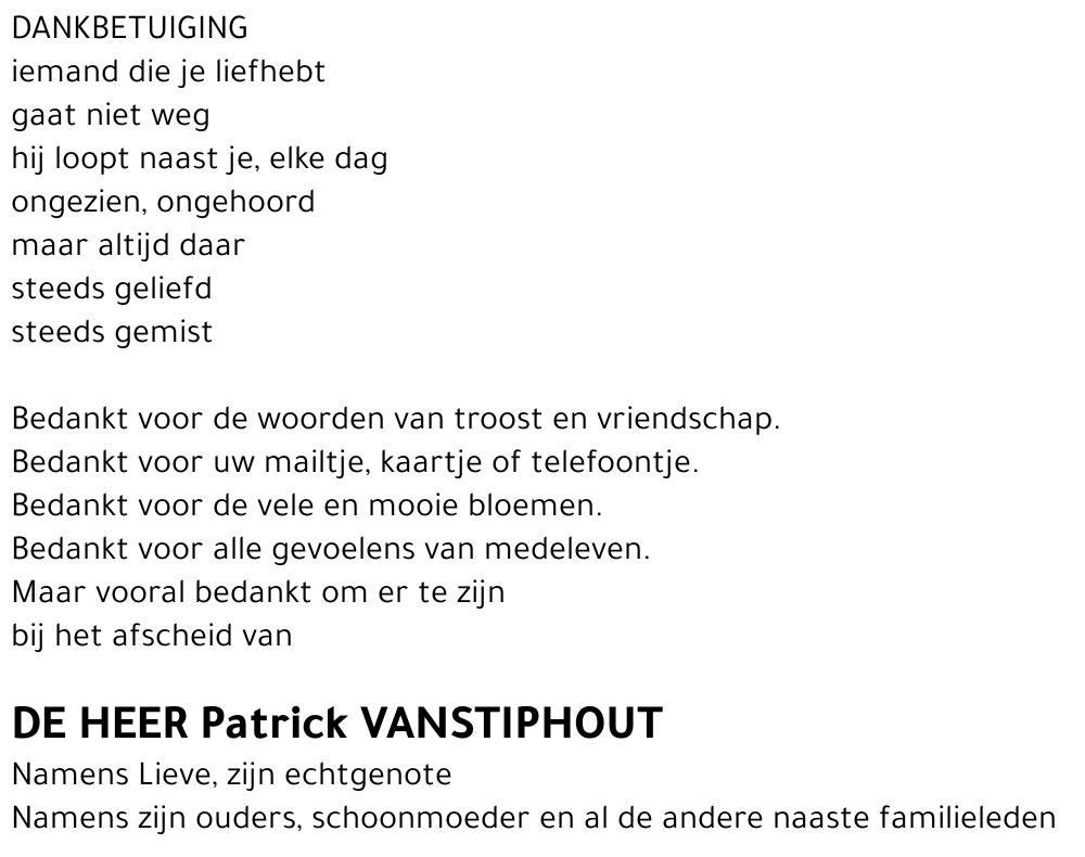 Patrick Vanstiphout