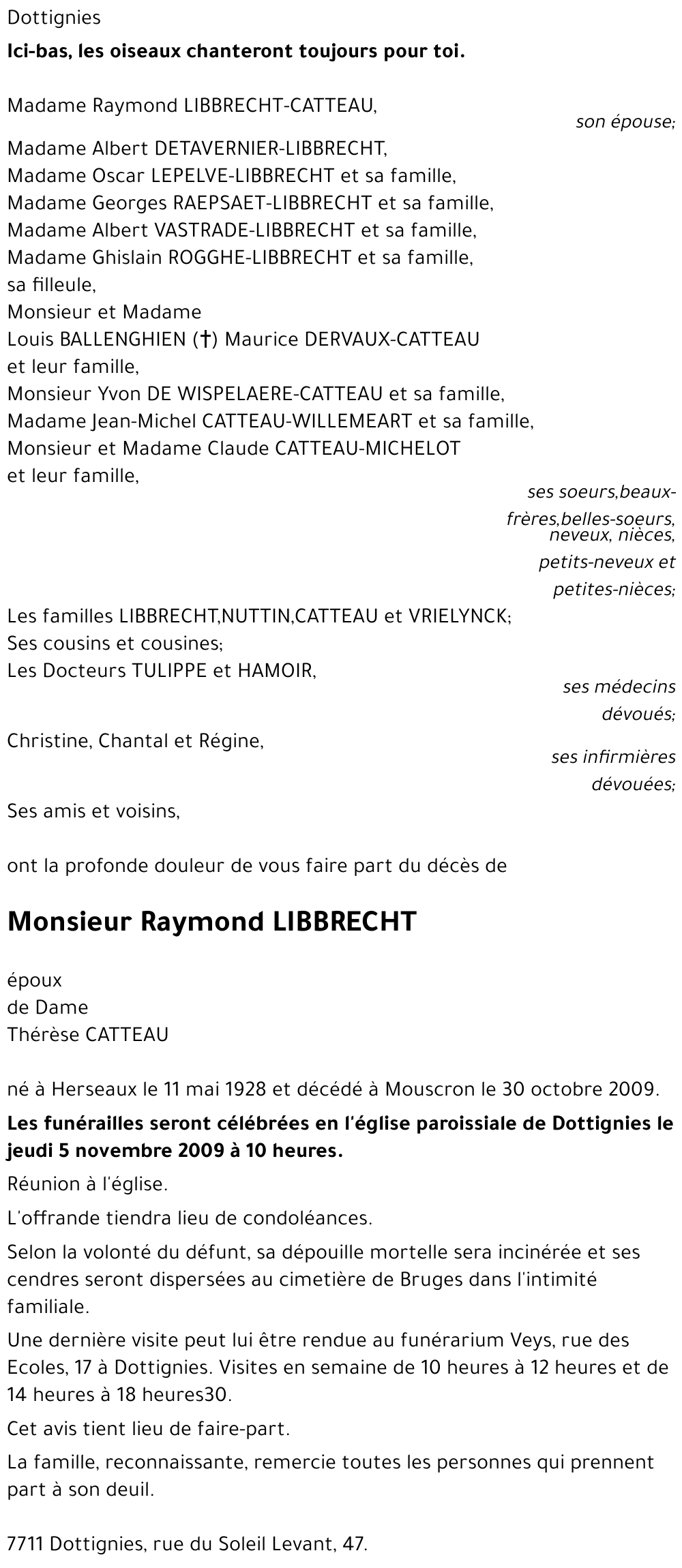 Raymond LIBBRECHT
