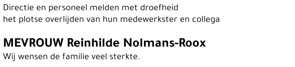 Reinhilde Nolmans