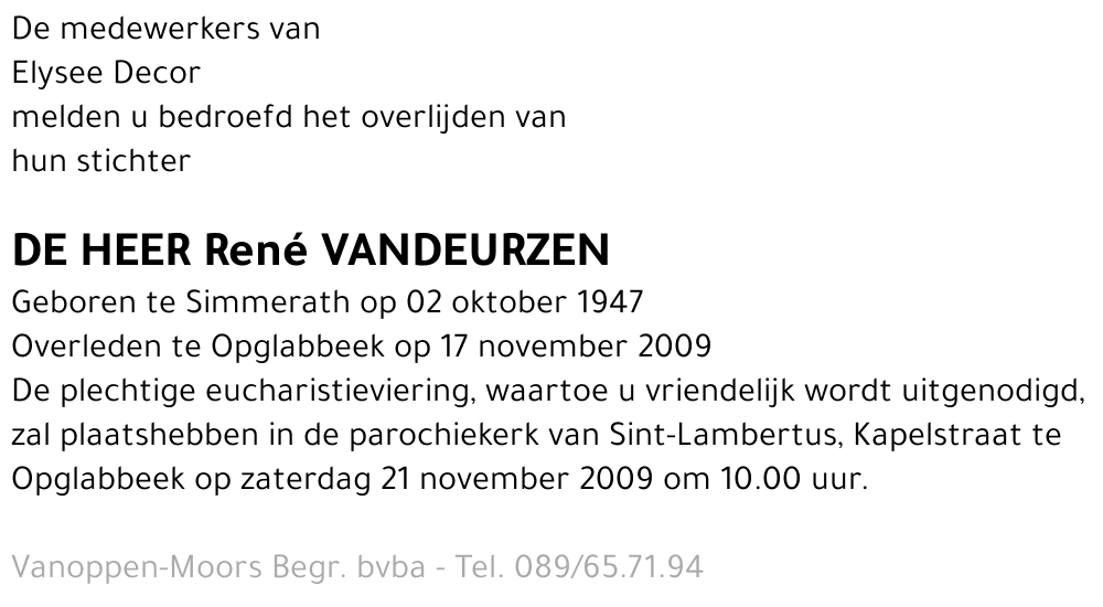 René Vandeurzen