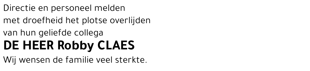 Robby CLAES