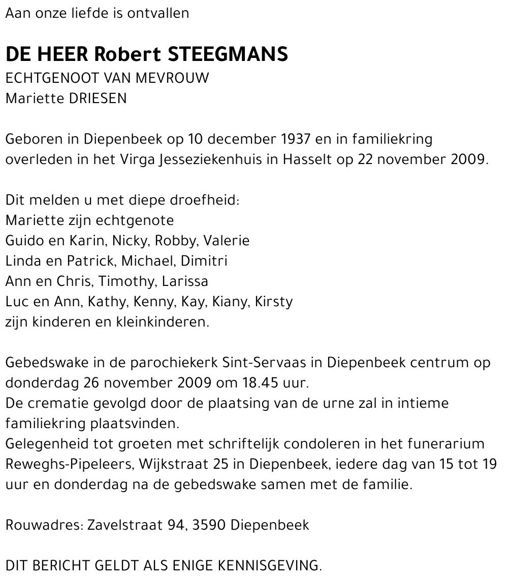 Robert Steegmans
