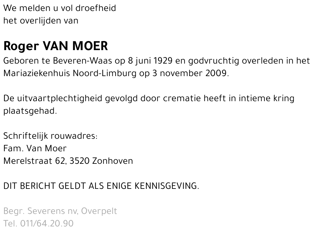 Roger Van Moer