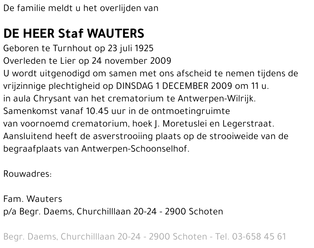 Staf Wauters