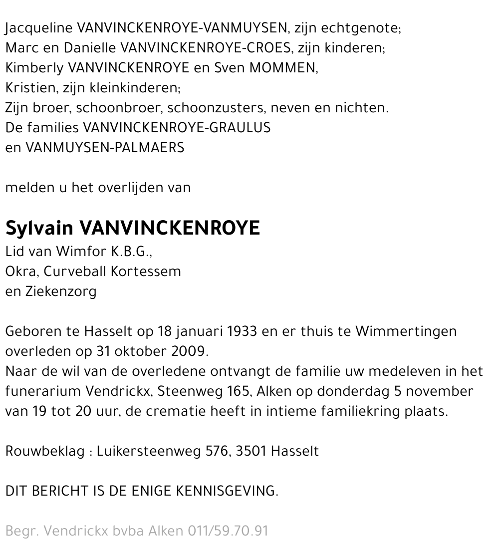 Sylvain Vanvinckenroye