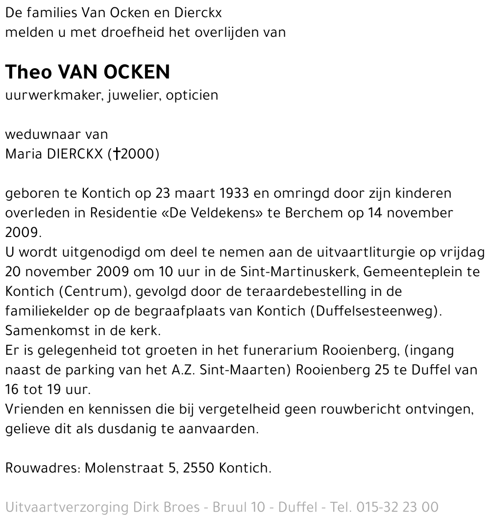 Theo Van Ocken