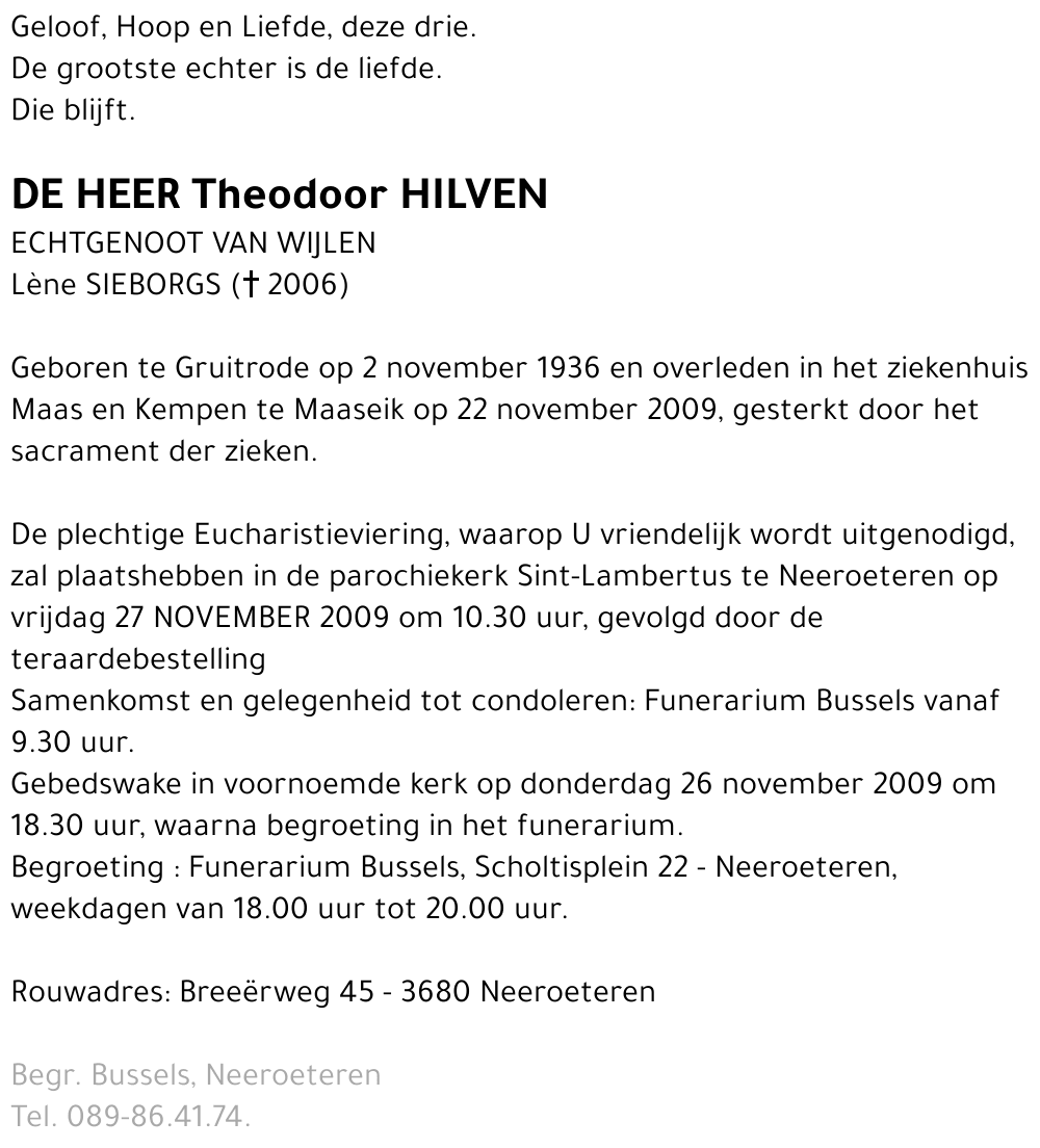 Theodoor HILVEN