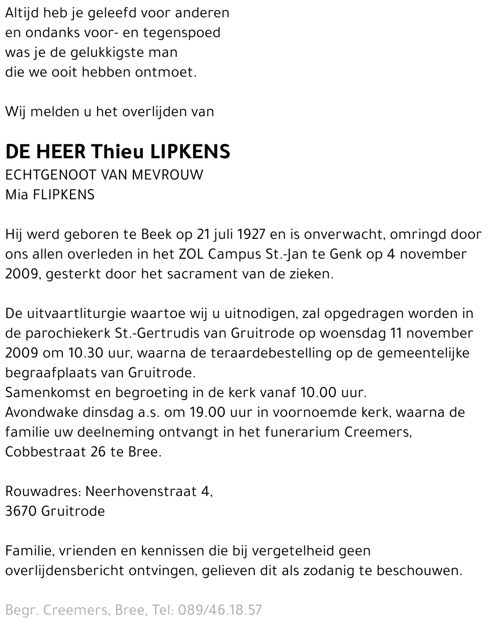 Thieu Lipkens