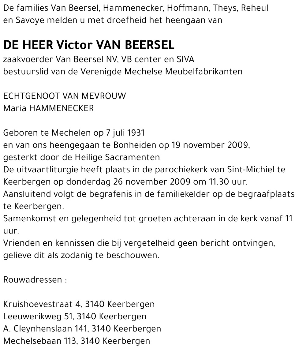 Victor Van Beersel