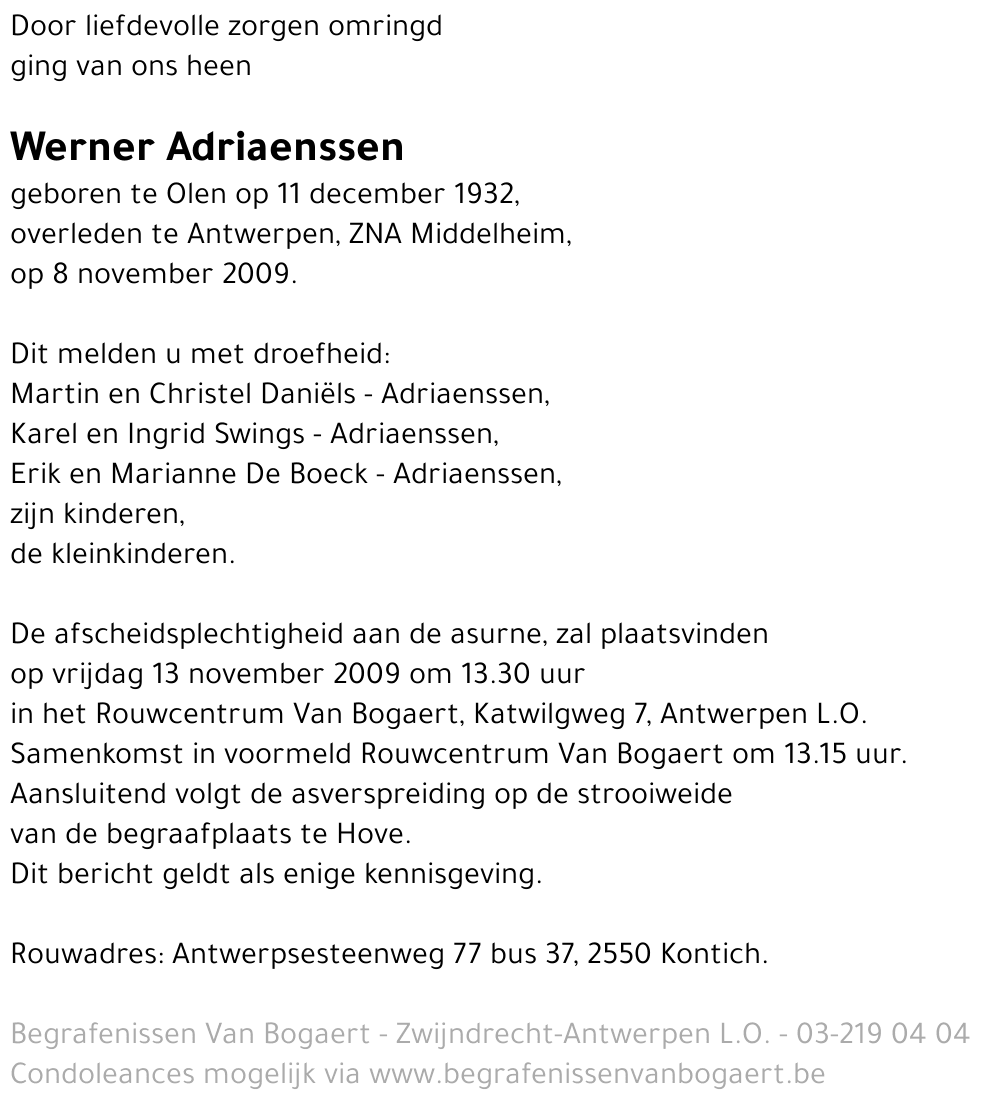 Werner Adriaenssen
