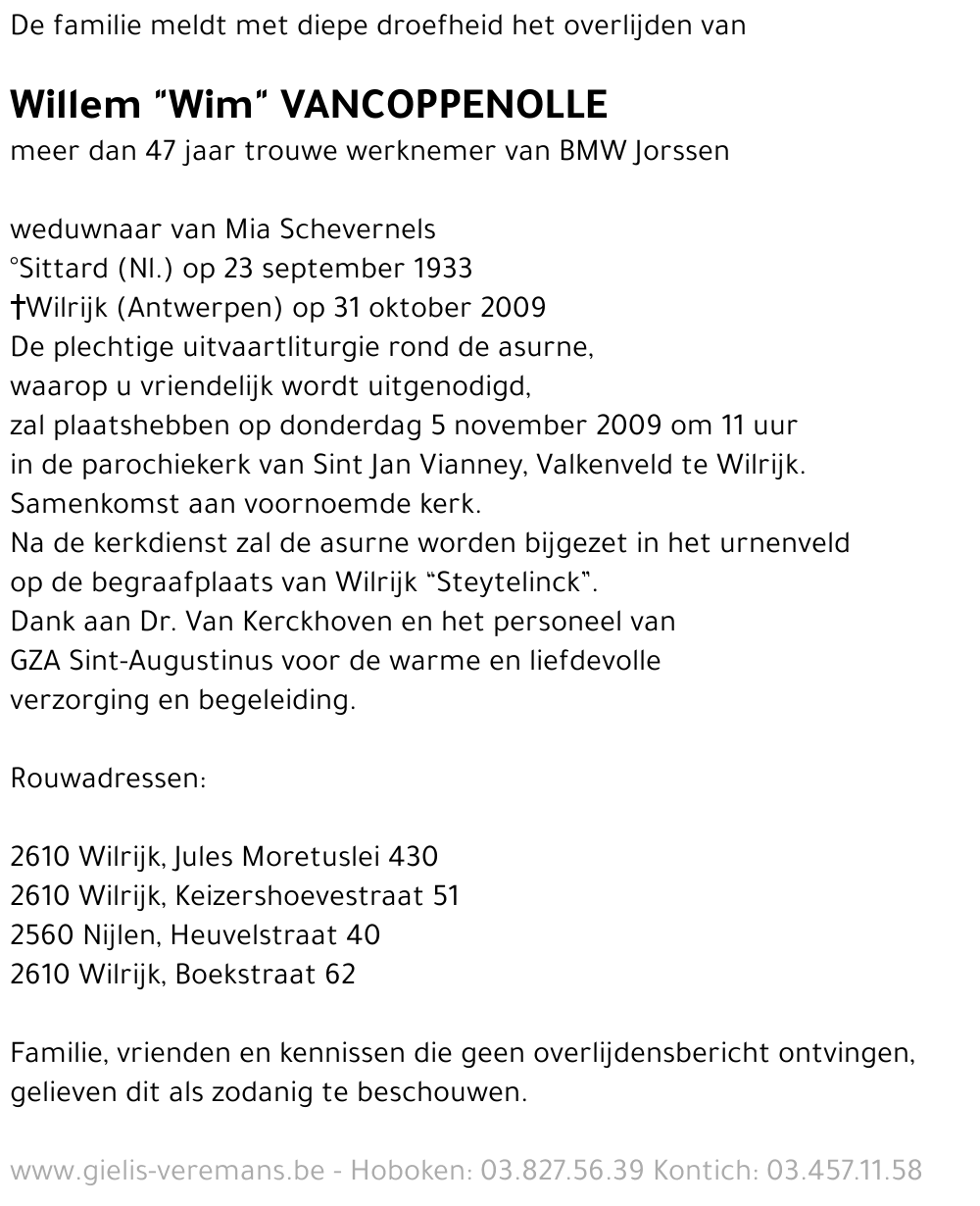 Willem Vancoppenolle