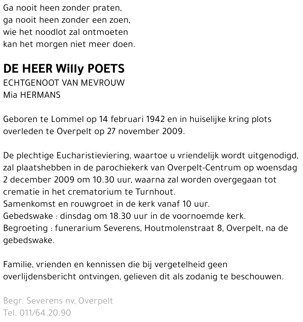 Willy Poets