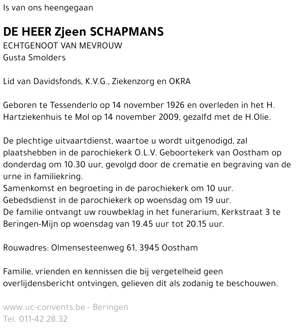 Zjeen Schapmans