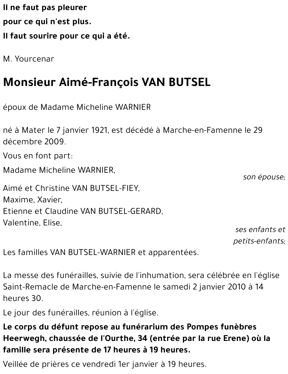 Aimé-François VAN BUTSEL