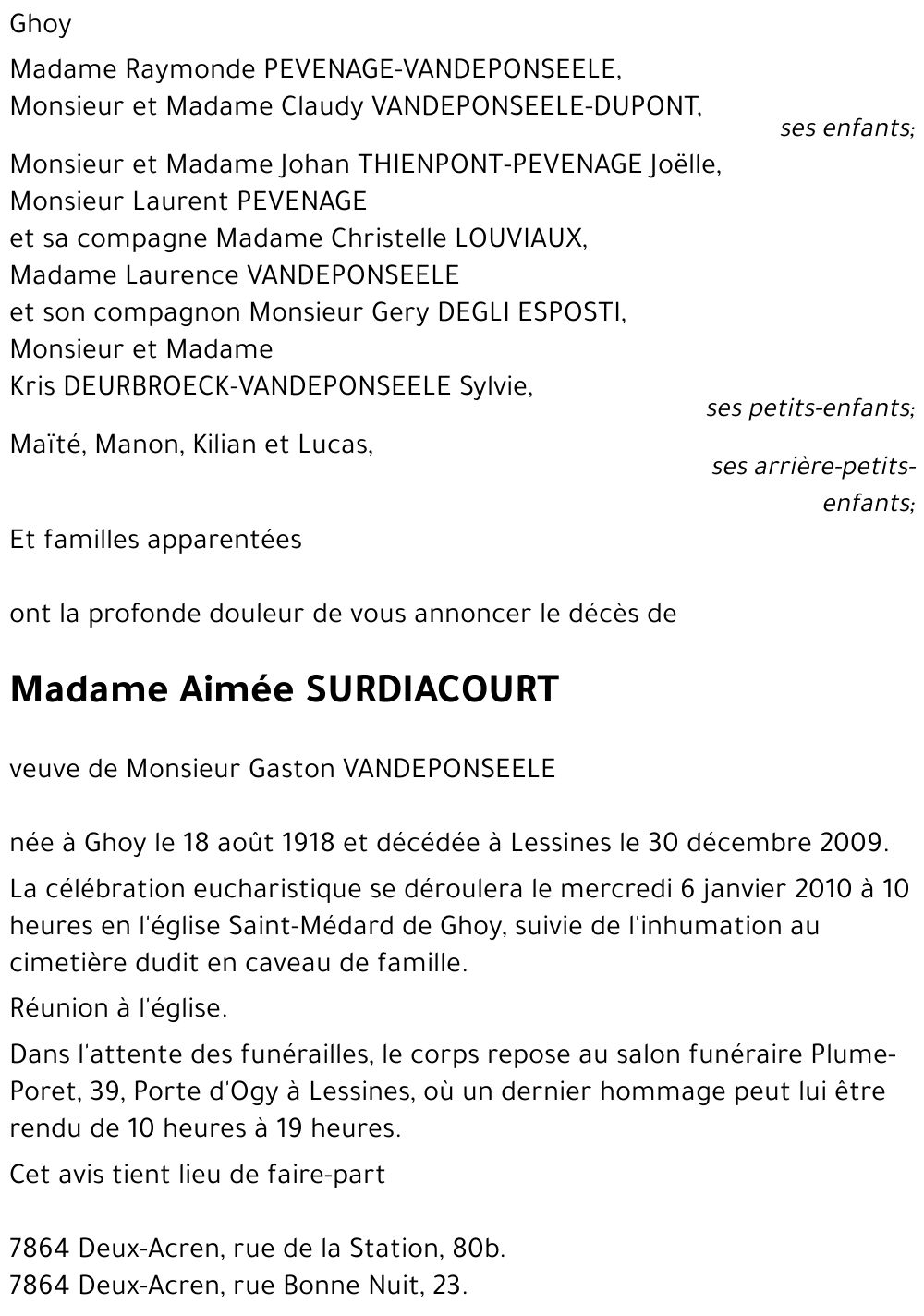 Aimée SURDIACOURT